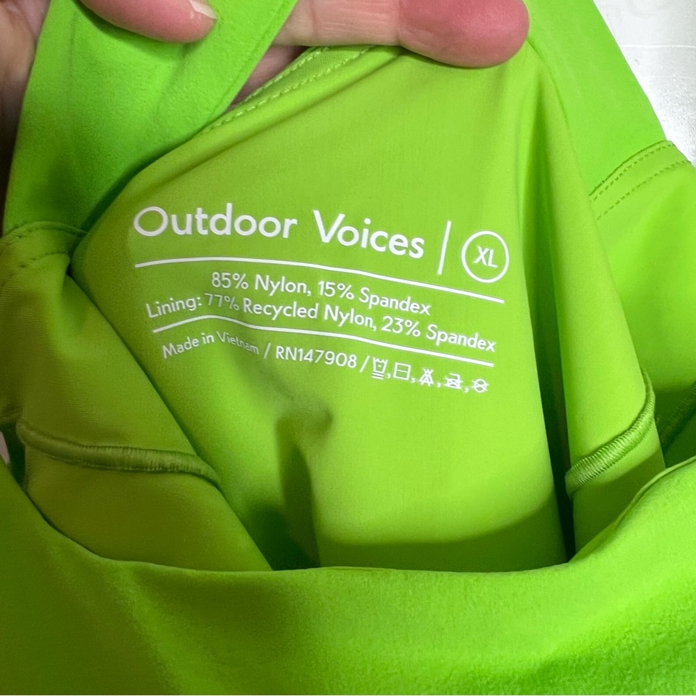 Outdoor Voices Exercise Dress Green Cross Back Tennis Athleisure XL - Picture 5 of 8